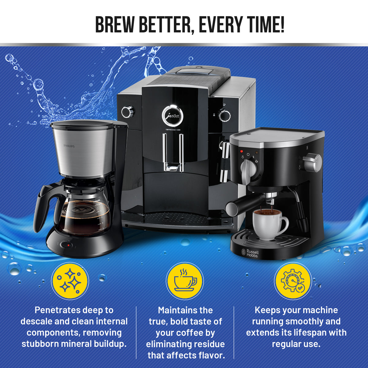 Descaling Tablets Jura C60 Descale Ear Wax Removal Kit (9-Count