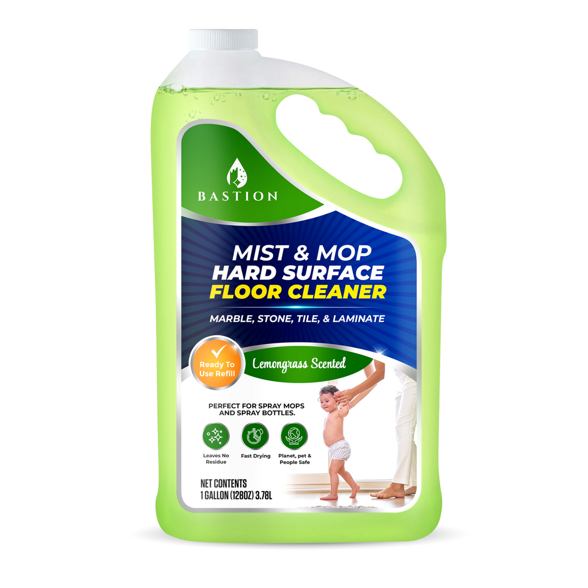Hard Surface Liquid Floor Cleaner Solution - Lemongrass – Rutledge Brands