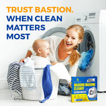 Bastion Washing Machine Cleaner, Deodorizer, & Descaler - 24 pack