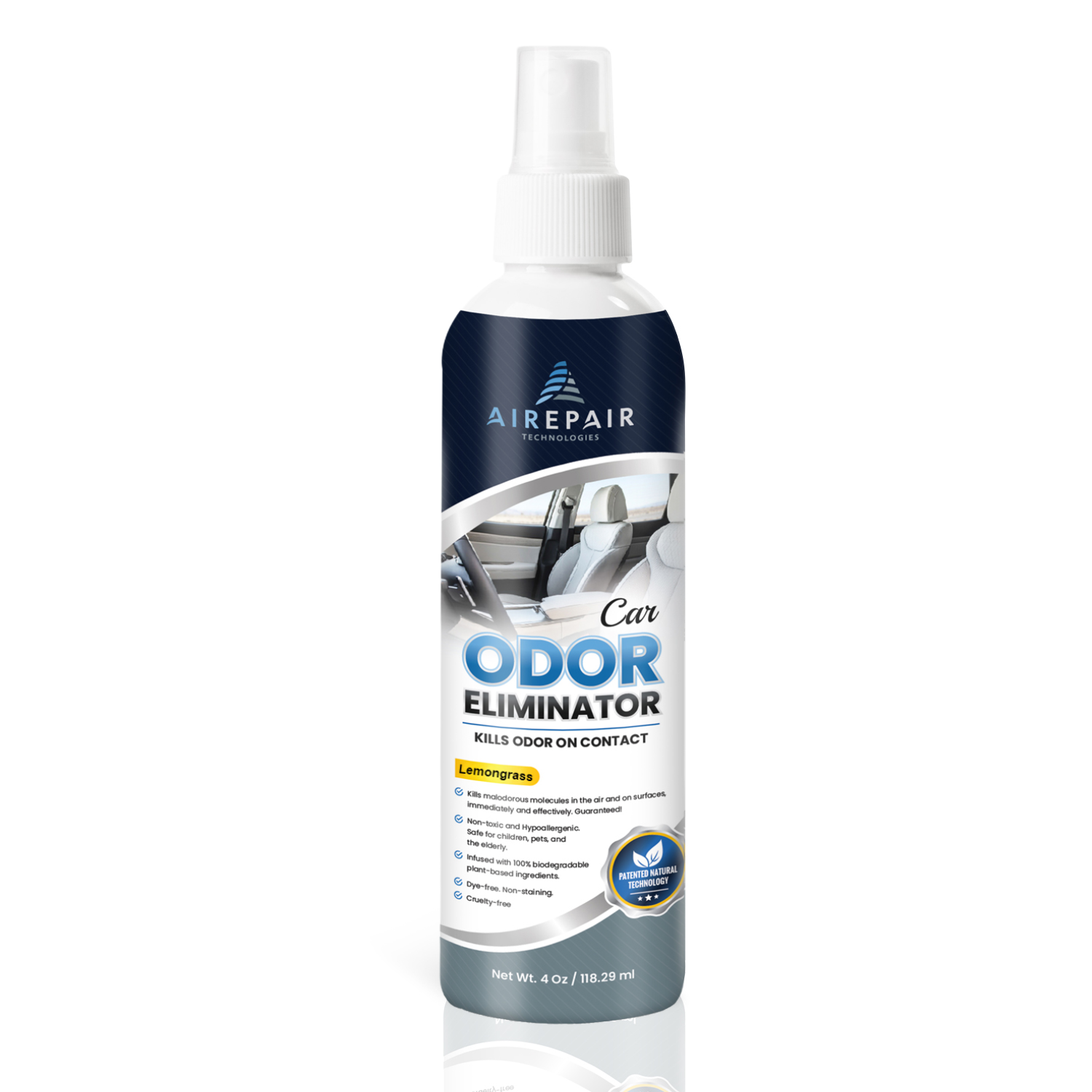 Airepair Car Odor Eliminator, Deodorizer, and Air Freshener