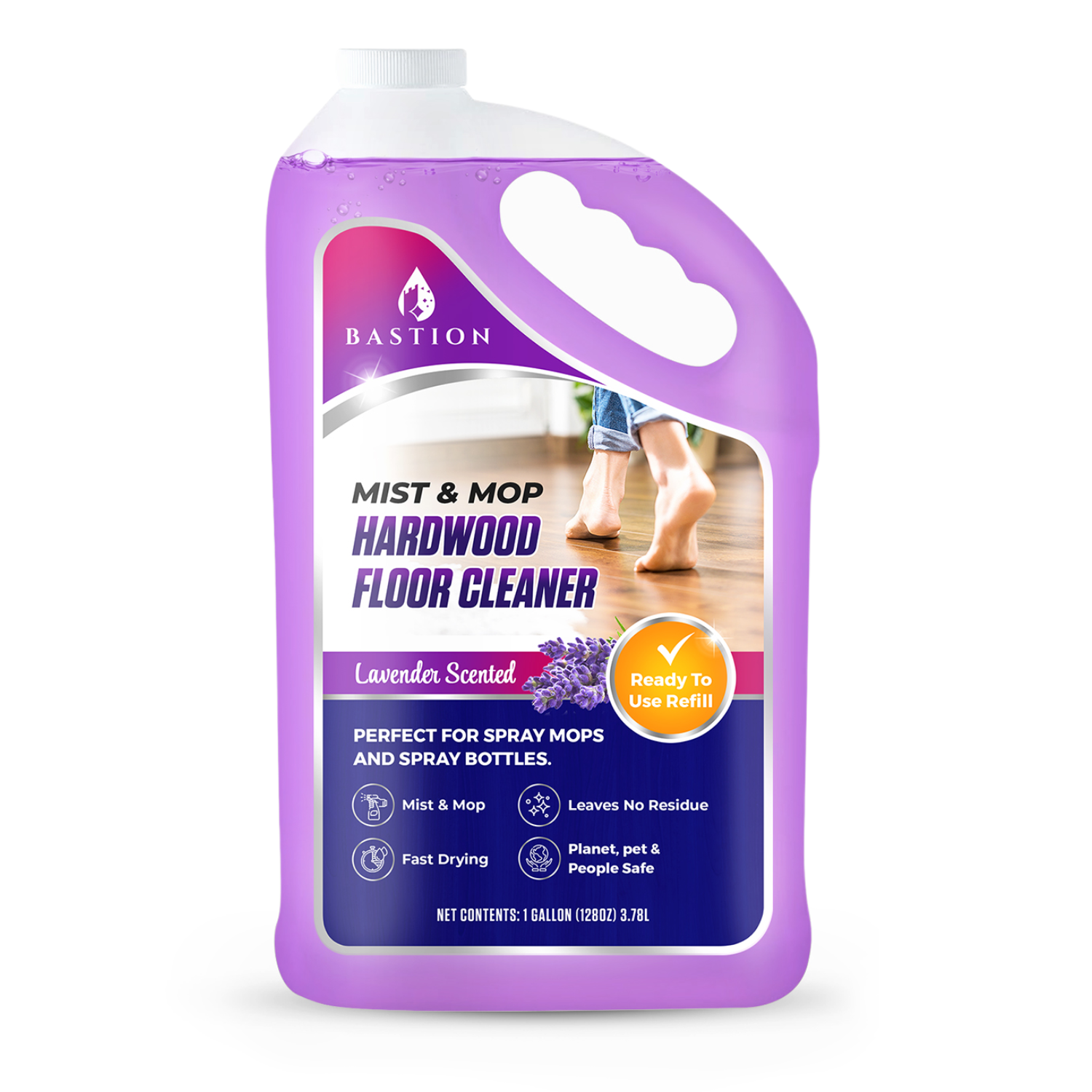 Hardwood & Laminate Liquid Floor Cleaner Solution - Lavender